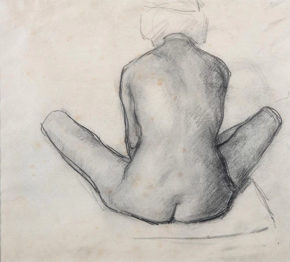 Studio di nudo di schiena